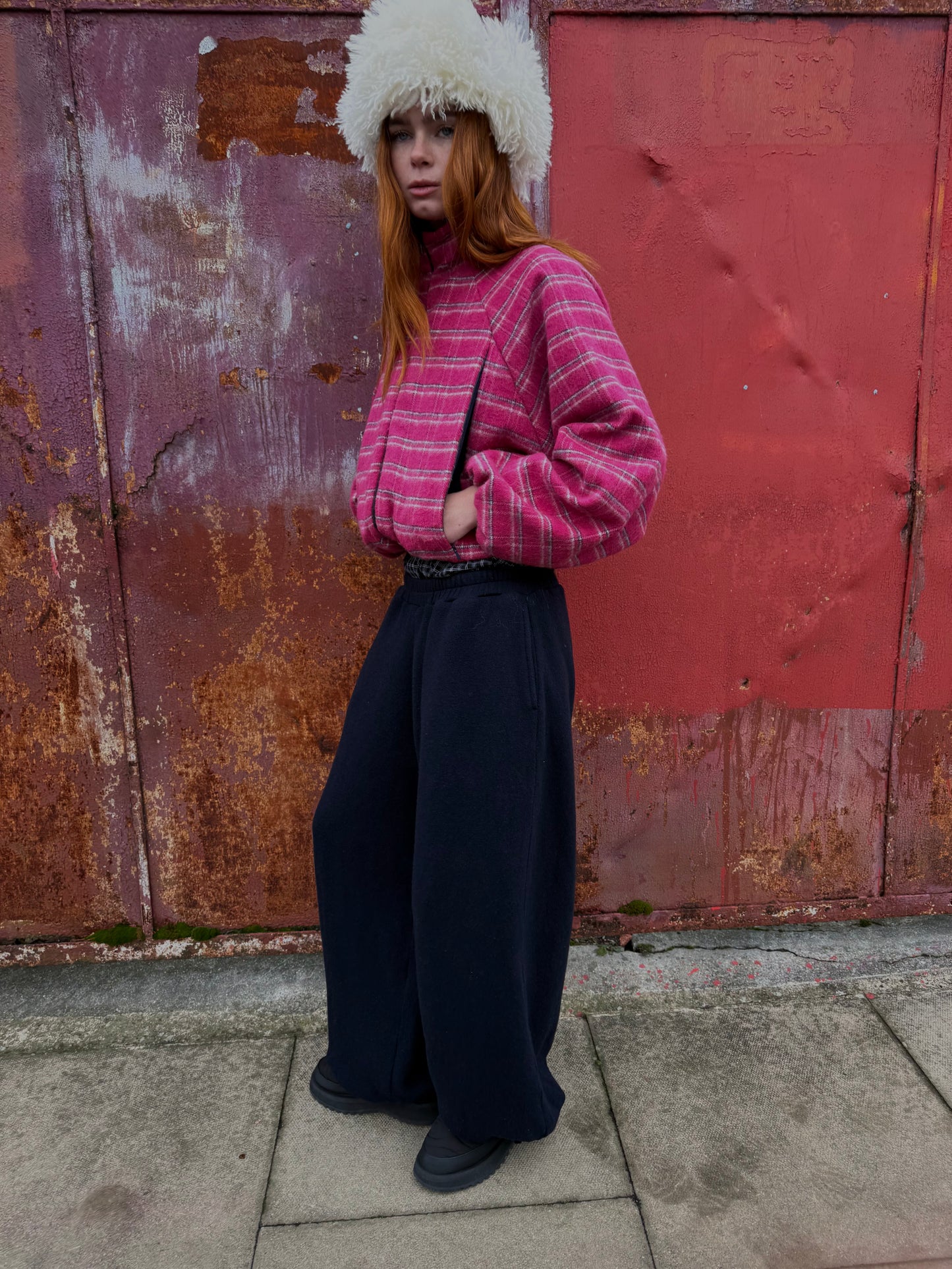 V3 1225 / Navy Wool Sweatpant