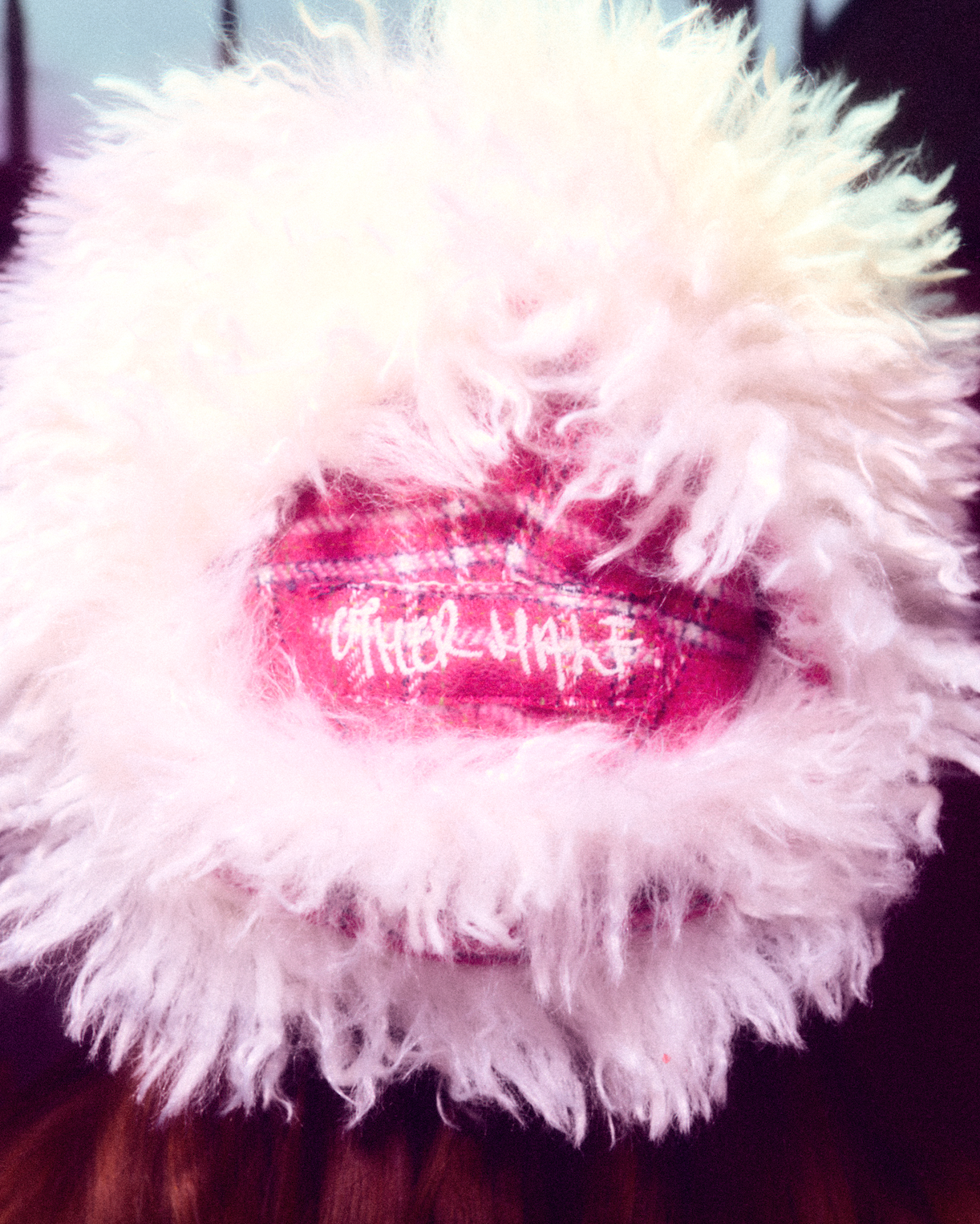 V3 1225 / Pink Check Trapper Hat