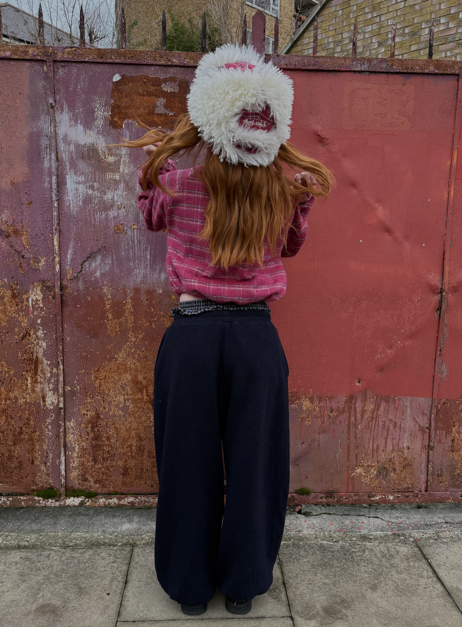 V3 1225 / Navy Wool Sweatpant